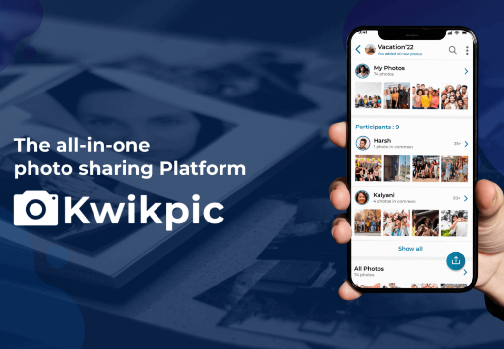 Kwikpic smart photo sharing app