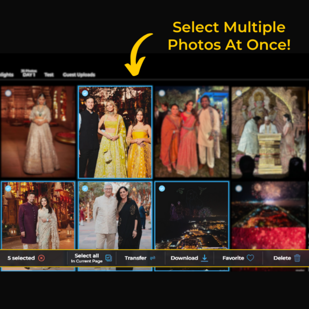 MULTIPLE PHOTO SELECT FEATURE FOR PHOTO SHARING